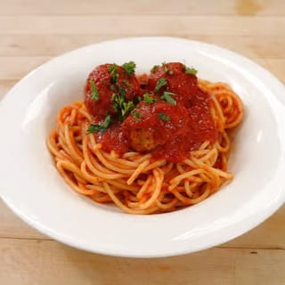 Pasta with Meatballs or sausage