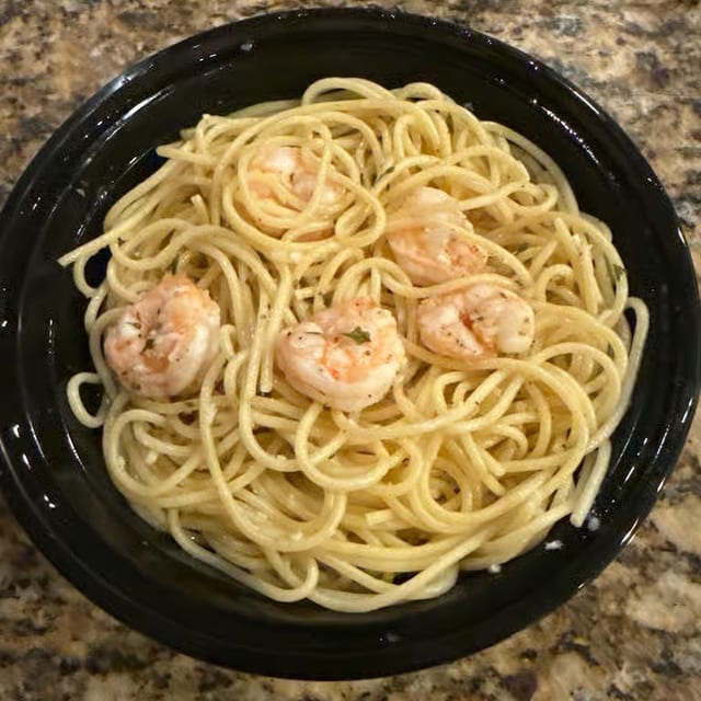 Shrimp Scampi Pasta.