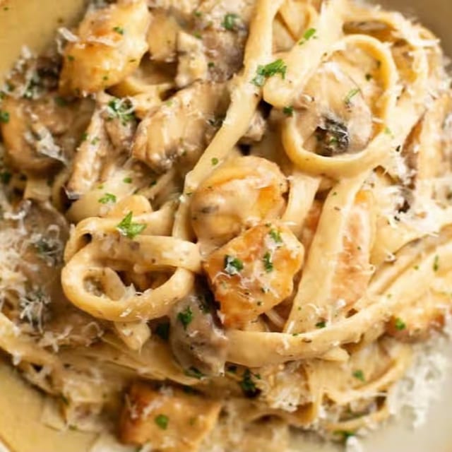 Chicken Marsala Pasta.