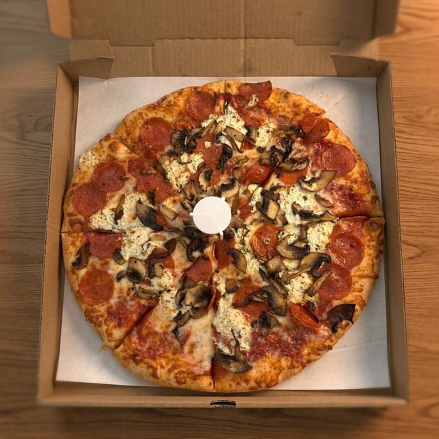 Large 3-Topping Pizza.